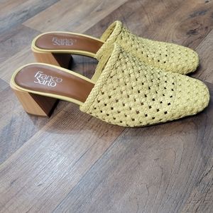 Franco Sarto Neo 3 Mule Citron Leather NWOT